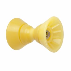 Image 1: C.E. Smith 4" Bow Bell Roller Assembly - Yellow TPR