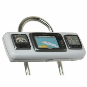 Image 1: NavPod GP1604 SystemPod Pre-Cut f/Raymarine e7/e7D & 2 Instruments f/9.5" Wide Guard