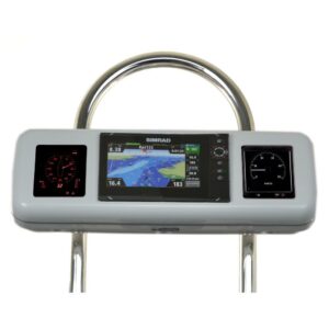 Image 1: NavPod GP2606 SystemPod Pre-Cut f/Simrad NSS7 evo2 or B&G Zeus² 7 & 2 Instruments f/12" Wide Guard