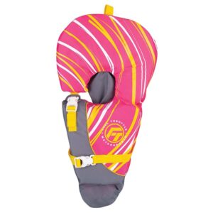 Image 1: Full Throttle Baby-Safe Life Vest - Infant to 30lbs - Pink
