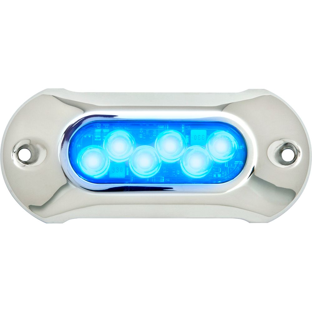 Image 1: Attwood Light Armor Underwater LED Light - 6 LEDs - Blue