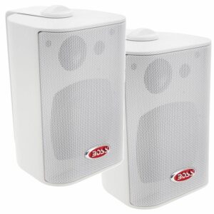 Image 1: Boss Audio 4" MR4.3W Box Speakers - White - 200W