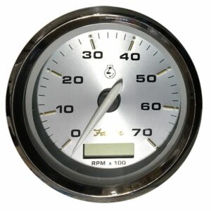 Image 1: Faria Kronos 4" Tachometer w/Hourmeter - 7,000 RPM (Gas - Outboard)