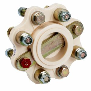 Image 1: R & D Flexible Shaft Coupling f/5" B/W, Hurth - 8HP/100RPM Capacity