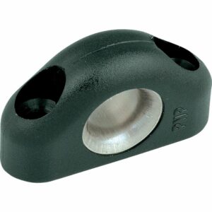 Image 1: Ronstan Fairlead Black Plastic w/Stainless Steel Liner - 8.5mm (5/16") ID