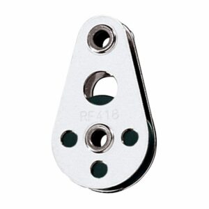 Image 1: Ronstan Wire Block - Tubular Rivet Head w/Nylatron® Sheave - 25mm (1") Sheave Diameter