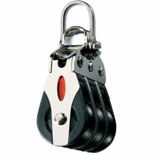 Image 1: Ronstan Series 20 ball Bearing Block - Triple - 2-Axis Shackle head