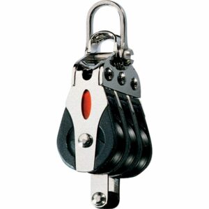 Image 1: Ronstan Series 20 Ball Bearing Block - Triple - Becket - 2-Axis Shackle Head