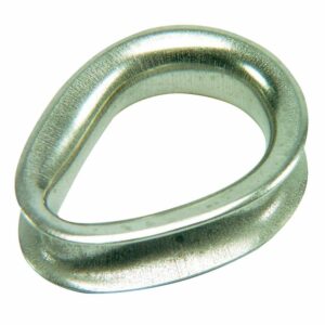 Image 1: Ronstan Sailmaker Stainless Steel Thimble  - 3mm (1/8") Cable Diameter