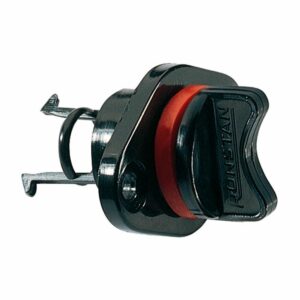 Image 1: Ronstan Drain Plug & Housing - Coarse Thread - Black Nylon