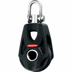 Image 1: Ronstan Series 30 Ball Bearing Orbit Block™ - Single - Becket - Swivel Shackle Head