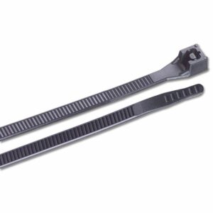 Image 1: Ancor 14" UV Black Standard Cable Zip Ties - 100 Pack
