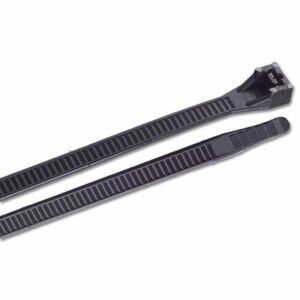 Image 1: Ancor 17" UV Black Heavy Duty Cable Zip Ties - 10 pack