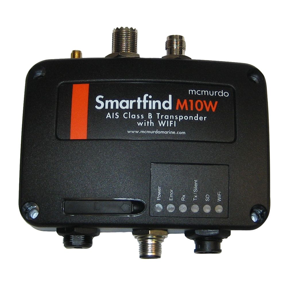 Image 1: McMurdo SmartFind M10W Class B AIS Transponder W/Wifi