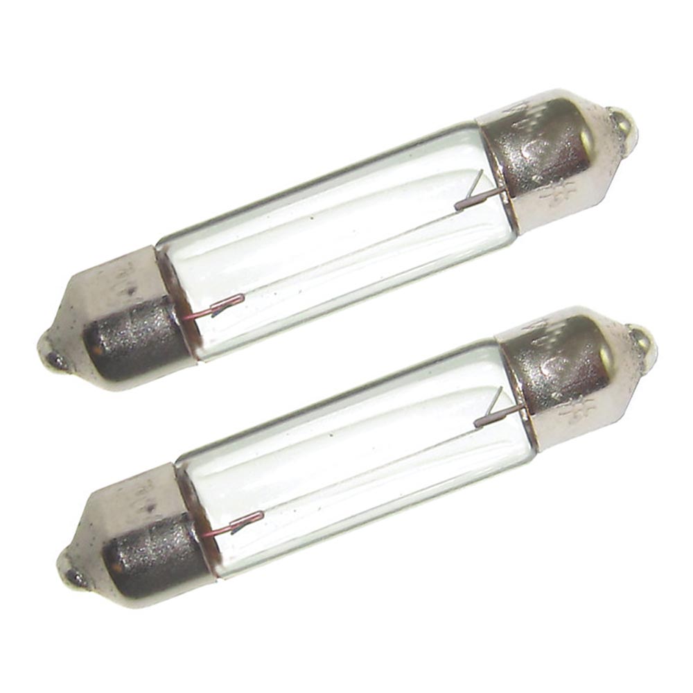 Image 1: Perko Double Ended Festoon Bulbs - 12V, 10W, .74A - Pair