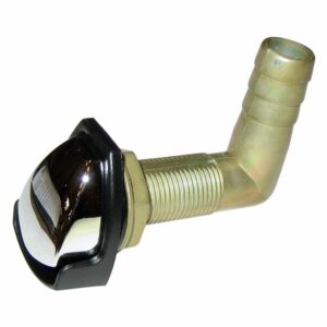 Image 1: Perko Gas Tank Vent w/Swivel Elbow - Chrome/Black