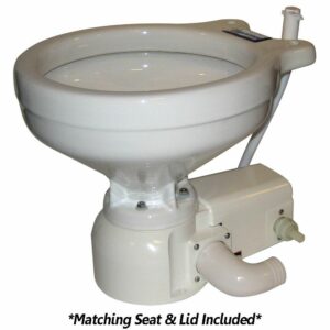 Image 1: Raritan Sea Era QC Toilet - Household Style - Freshwater Solenoid - Straight & 90° Discharge - Smart Toilet Control - 12v