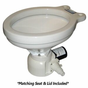 Image 1: Raritan Sea Era QC Toilet - Household Style - Remote Intake Pump - Straight & 90° Discharge - Smart Toilet Control - 12v