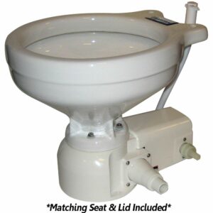 Image 1: Raritan Sea Era QC Toilet - Marine Size - Freshwater Solenoid - Straight & 90° Discharge - Smart Toilet Control - 12v