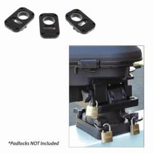 Image 1: Scotty 3134 Downrigger Security System 3-Piece Locking Plates w/o Padlocks