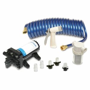 Image 1: Shurflo by Pentair PRO WASHDOWN KIT™ II Ultimate - 12 VDC - 5.0 GPM - Includes Pump, Fittings, Nozzle, Strainer, 25' Hose