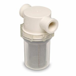 Image 1: Shurflo by Pentair 3/4" Raw Water Strainer - 50 Mesh Screen