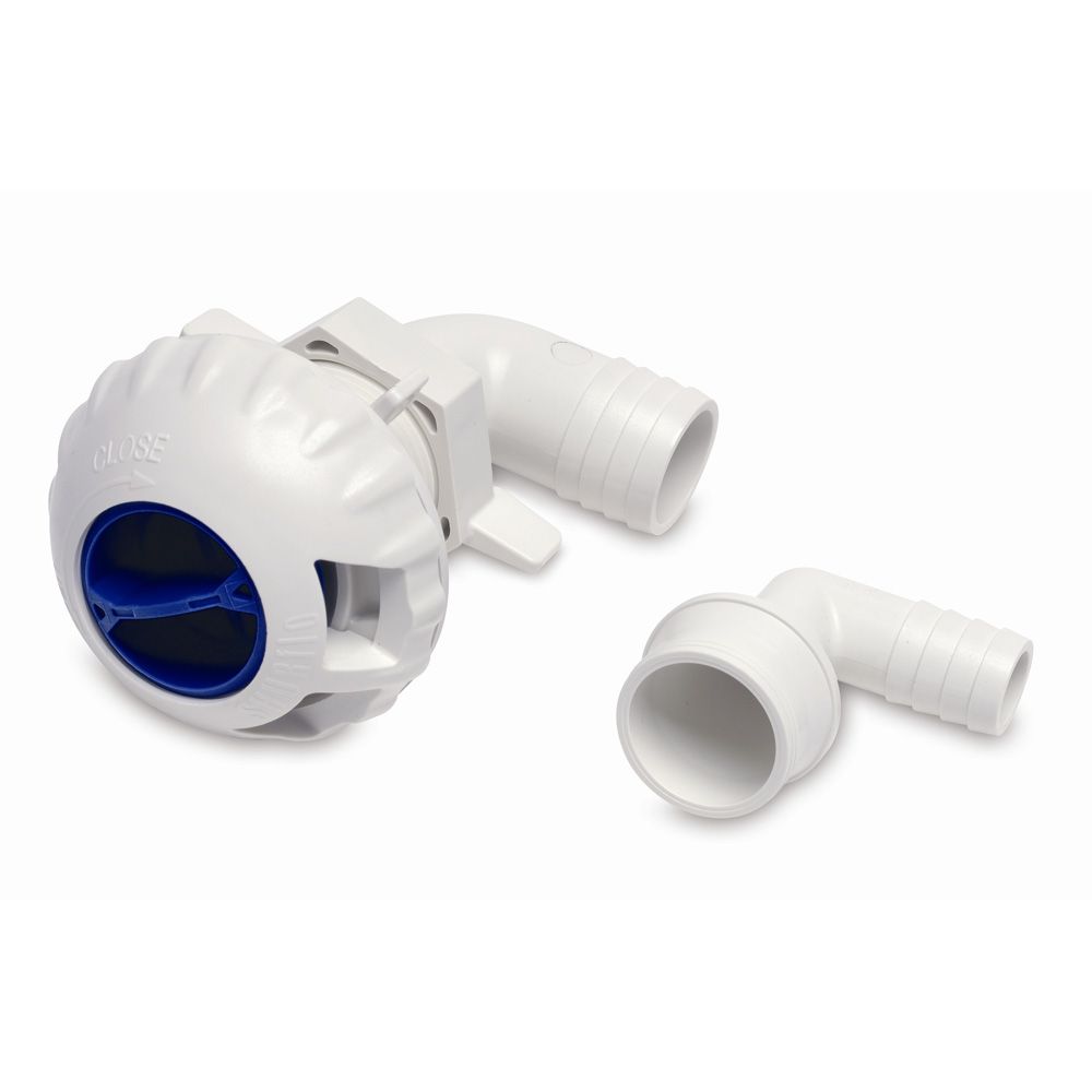 Image 1: Shurflo by Pentair Livewell Fill Valve w/3/4" & 1-1/8" Fittings