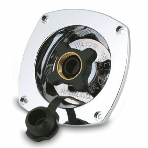 Image 1: Shurflo by Pentair Pressure Reducing City Water Entry - Wall Mount - Chrome