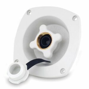 Image 1: Shurflo by Pentair Pressure Reducing City Water Entry - Wall Mount - Gel White