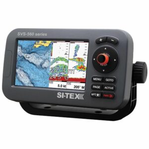 Image 1: SI-TEX SVS-560CF Chartplotter - 5" Color Screen w/Internal GPS & Navionics+ Flexible Coverage