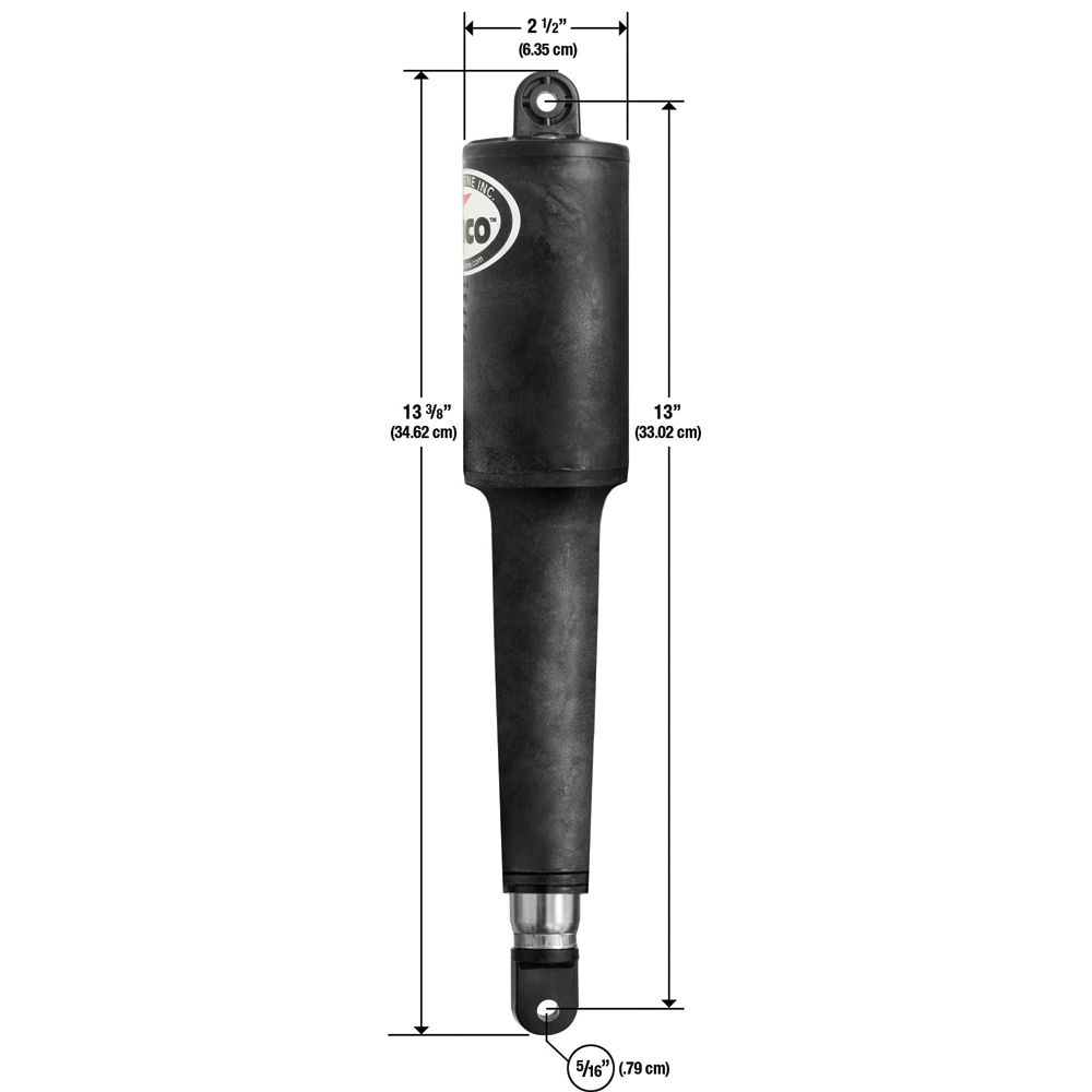 Image 1: Lenco 102 Series Standard Actuator - 24V - 4-1/4" Stroke