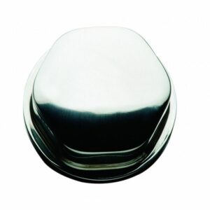 Image 1: Schmitt Marine Faux Center Nut - Chrome/Plastic - 1/2"& 3/4" Base f/Cast Steering Wheels