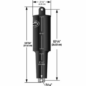 Image 1: Lenco 12V 1-1/4" Stroke 5 Lobe Actuator - 5/16" - 3/8"