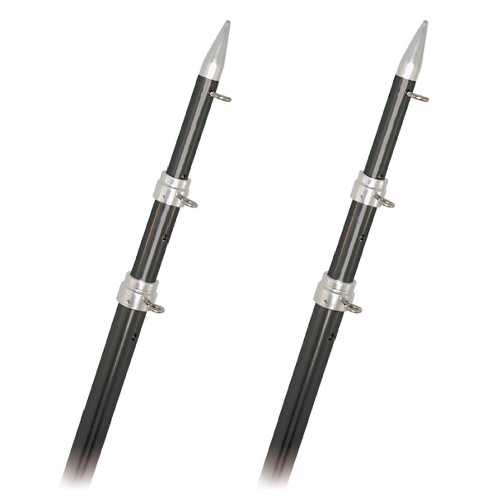 Image 1: Rupp Top Gun Outrigger Poles - Fixed Length - Carbon Fiber - 18'