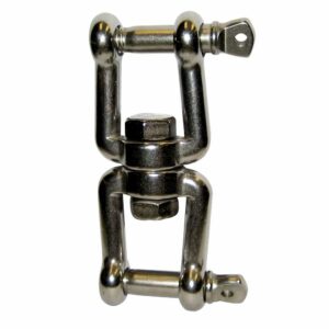 Image 1: Quick SW10 Anchor Swivel - 10mm Stainless Steel Jaw Jaw Swivel f/16-44lb Anchors
