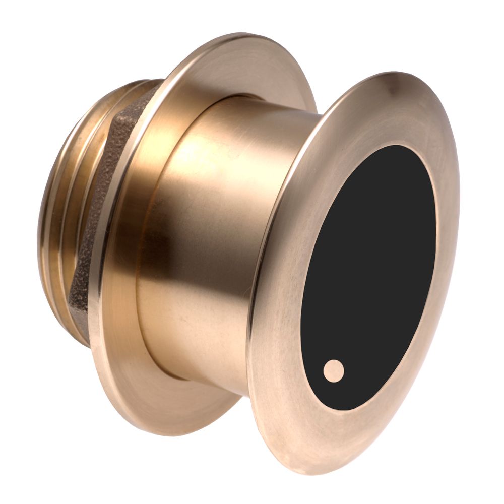 Image 1: Garmin Bronze Thru-hull Wide Beam Transducer w/Depth & Temp - 12° tilt, 8-pin - Airmar B175HW