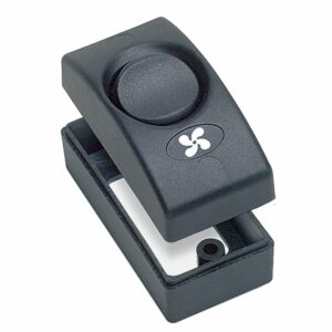 Image 1: BEP Countour 1100 Series Single Interior Switch - On/Off - Black