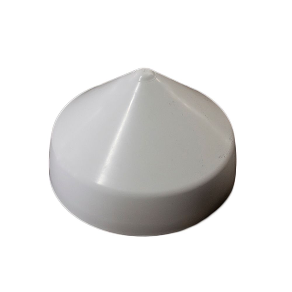 Image 1: MOnarch White Cone Piling Cap - 7.5"