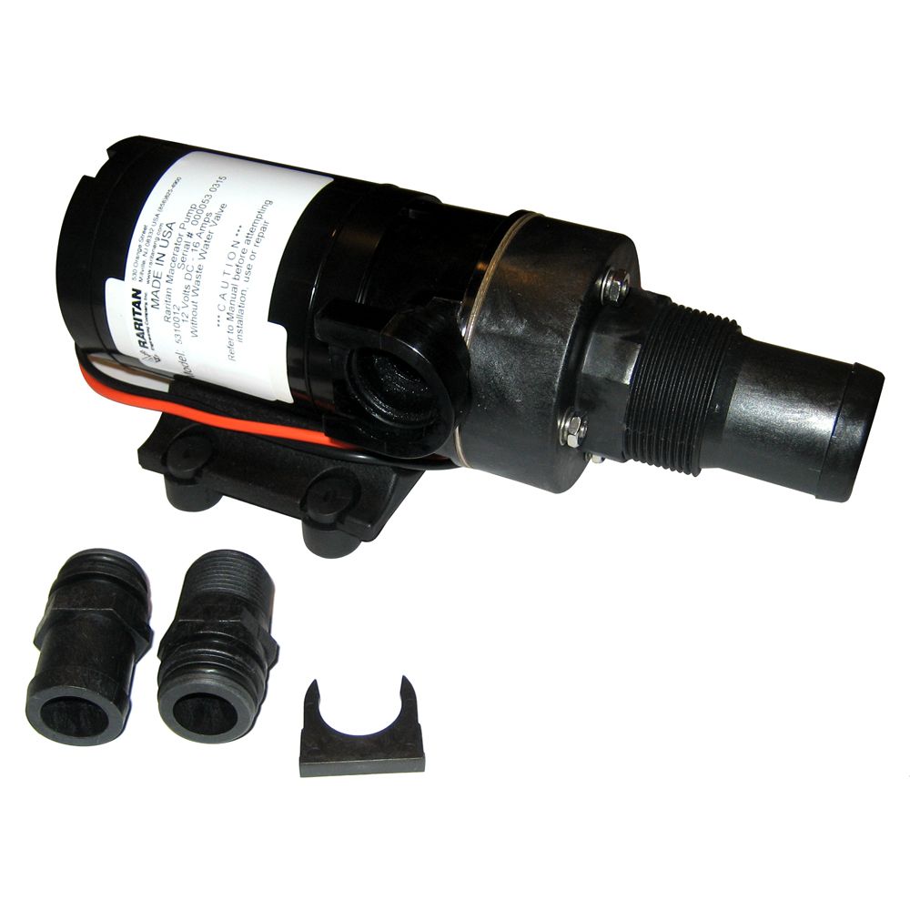 Image 1: Raritan Macerator Pump - 12v w/Barb Adapter