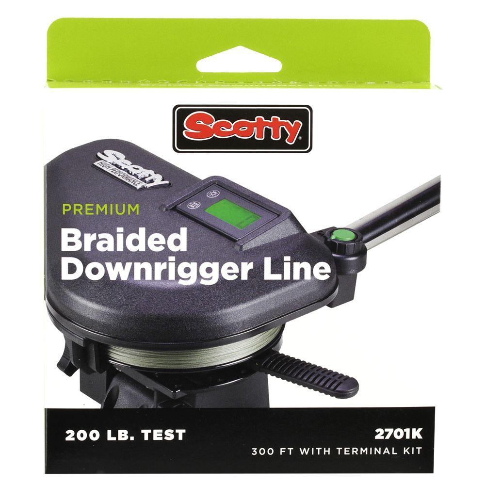 Image 1: Scotty Premium Power Braid Downrigger Line - 300ft of 200lb Test