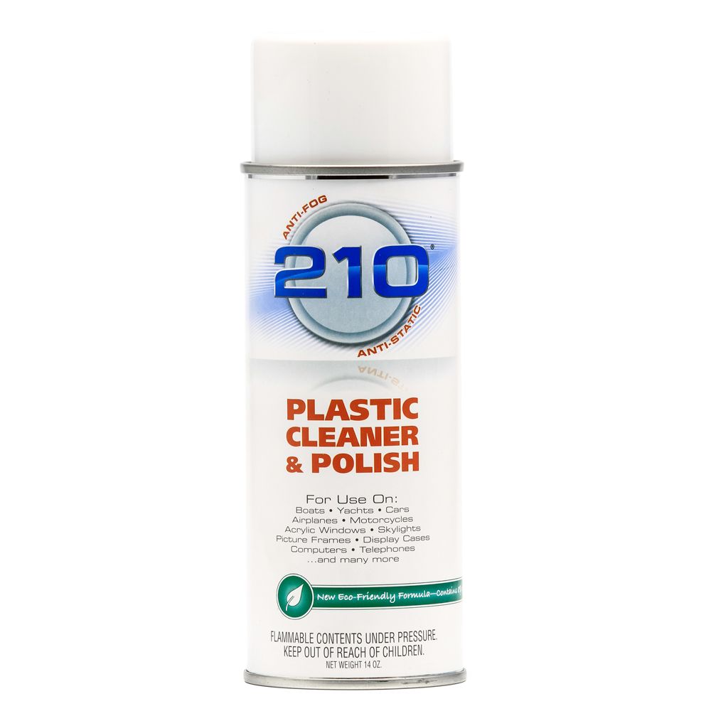 Image 1: Camco 210 Plastic Cleaner Polish 14oz Spray