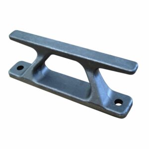 Image 1: Dock Edge Dock Builders Cleat - Angled Aluminum Rail Cleat - 10"