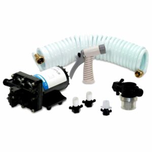 Image 1: Shurflo by Pentair BLASTER™II Washdown Kit - 12VDC, 3.5GPM w/25' Hose, Nozzle, Strainer & Fittings