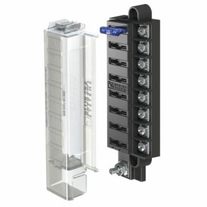 Image 1: Blue Sea 5046 ST Blade Compact Fuse Blocks - 8 Circuits w/Cover