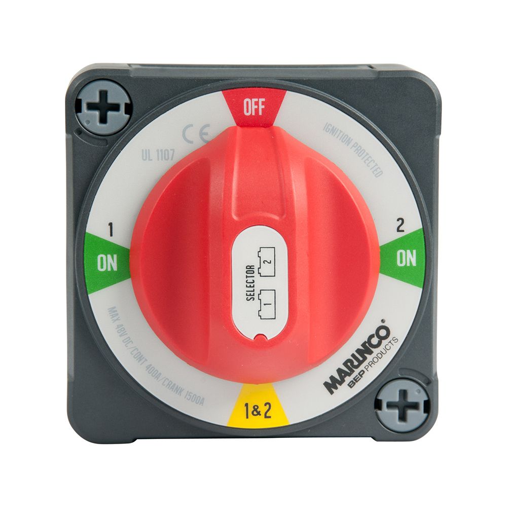 Image 3: BEP Pro Installer 400A EZ-Mount Battery Selector Switch (1-2-Both-Off)