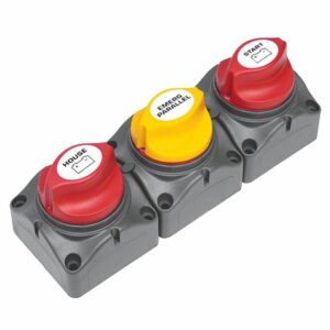 Image 1: BEP Battery Distribution Cluster f/Single Engine w/Two Dedicated Battery Banks - Horizontal Mounting