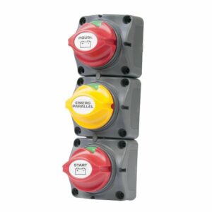 Image 1: BEP Battery Distribution Cluster f/Single Engine w/Two Dedicated Battery Banks - Vertical Mount