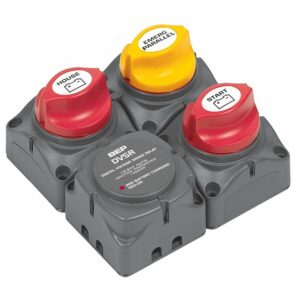 Image 1: BEP Square Battery Distribution Cluster f/Single Engine w/Two Battery   Banks