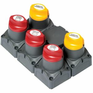 Image 1: BEP Battery Distribution Cluster f/Twin Outboard Engines w/Three Battery Banks w/Motorized VSR