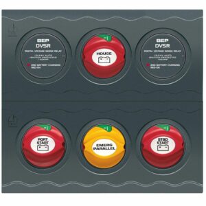Image 1: BEP Battery Management Contour Connect Panel f/Twin Engines w/VSR's